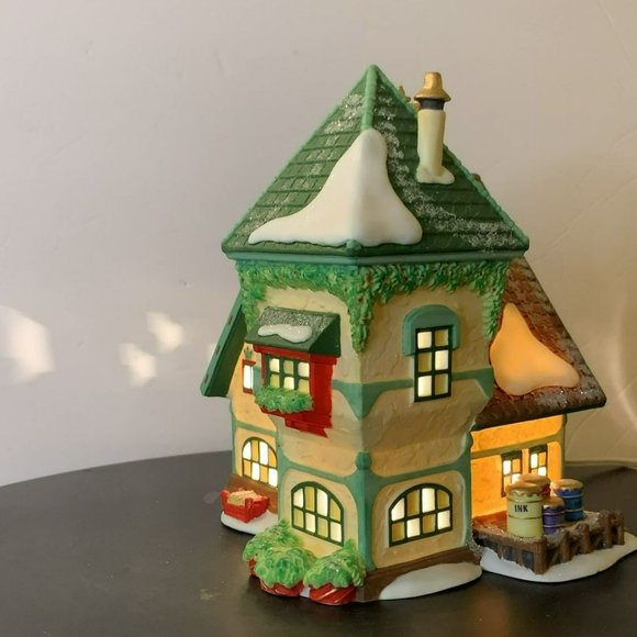 Dept 56 The Glacier Gazette North Pole Village Lighted Christmas Building - 1997 - Picture 6 of 12